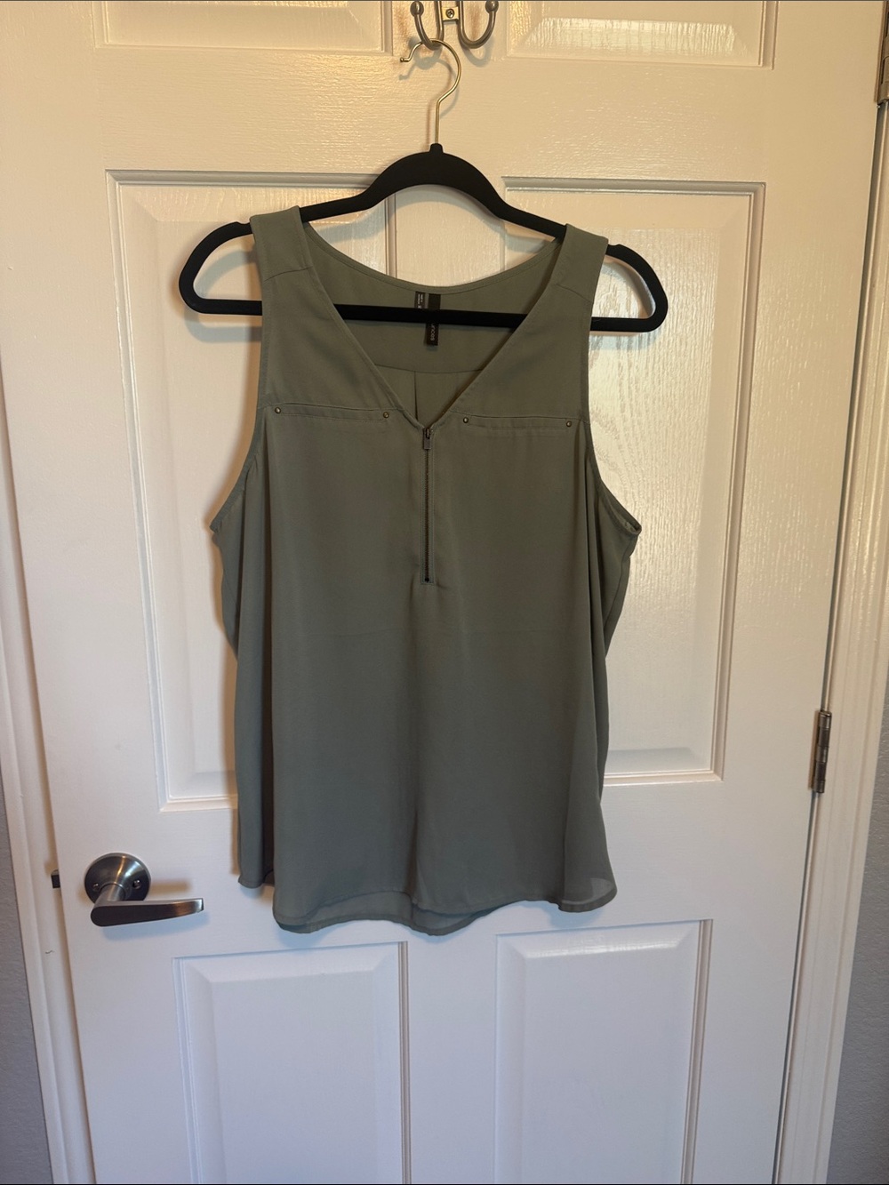 Maurices Olive Green V-Neck Sleeveless Camisole